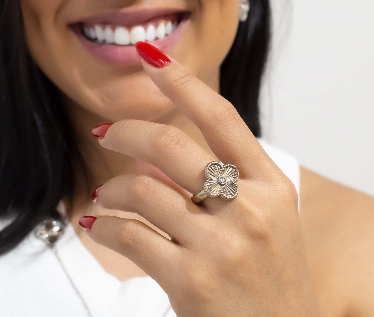 Anel Trevo Níquel Nº 21