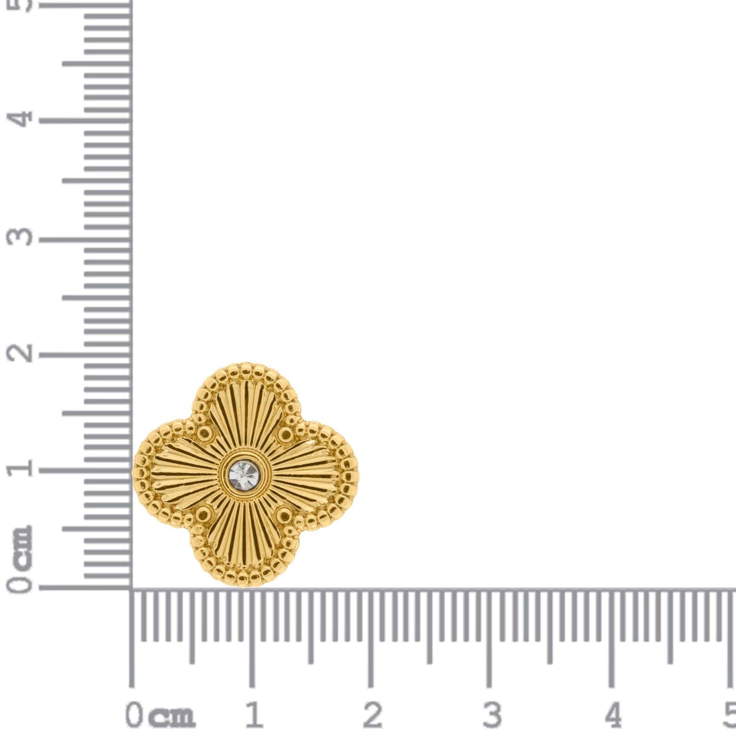 Brinco Trevo Dourado