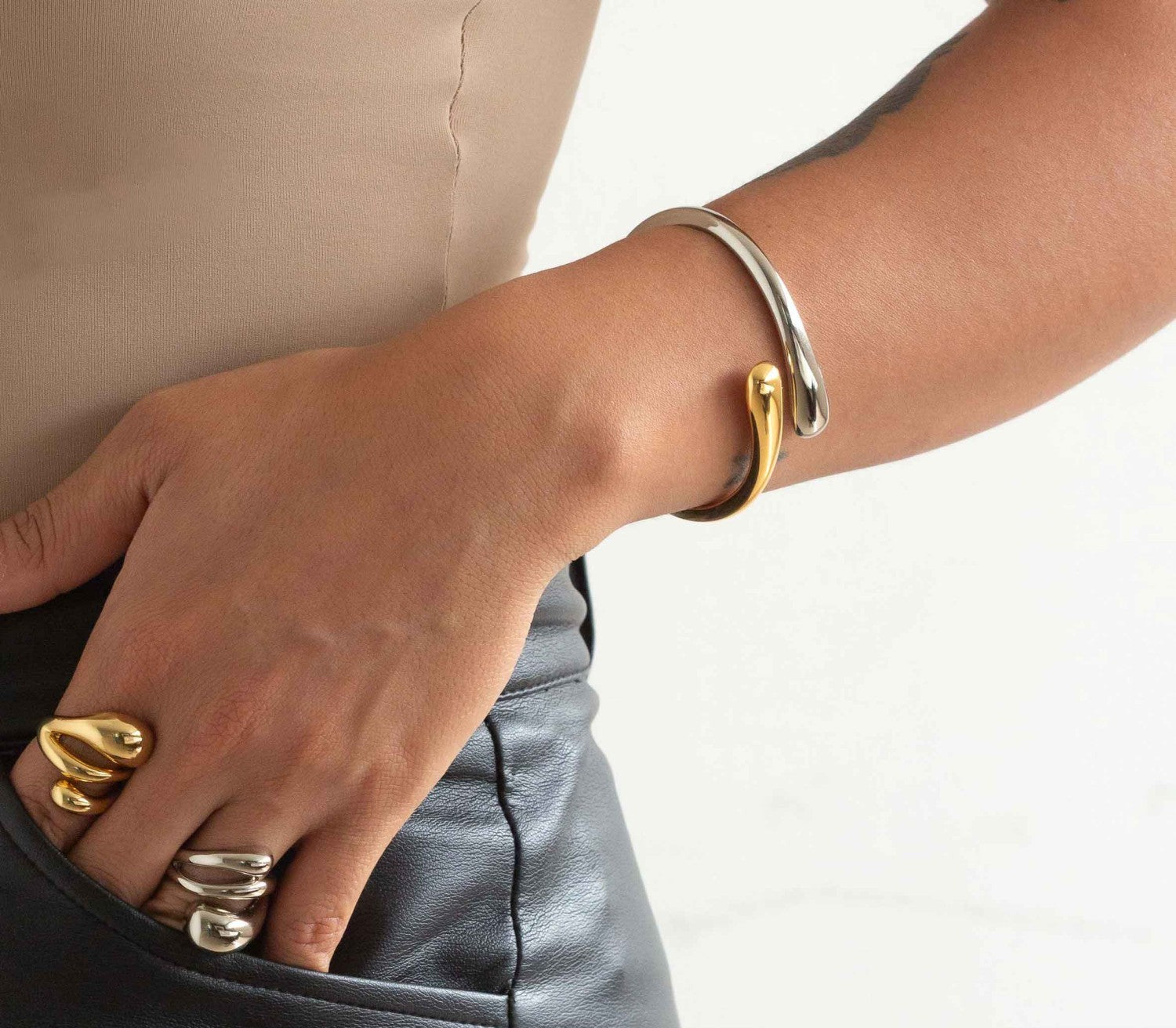 Maxi Anel Prateado N° 20