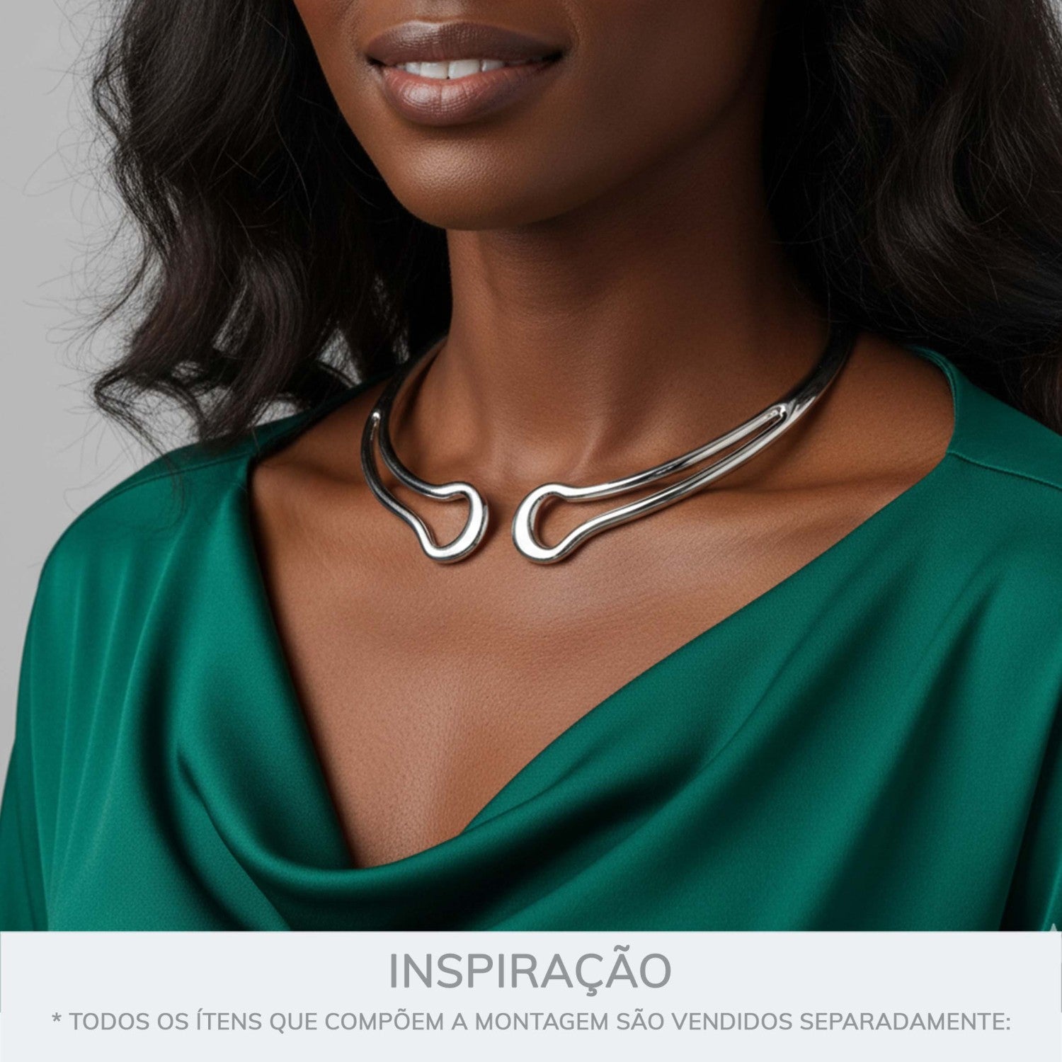 Colar Maximalista Níquel